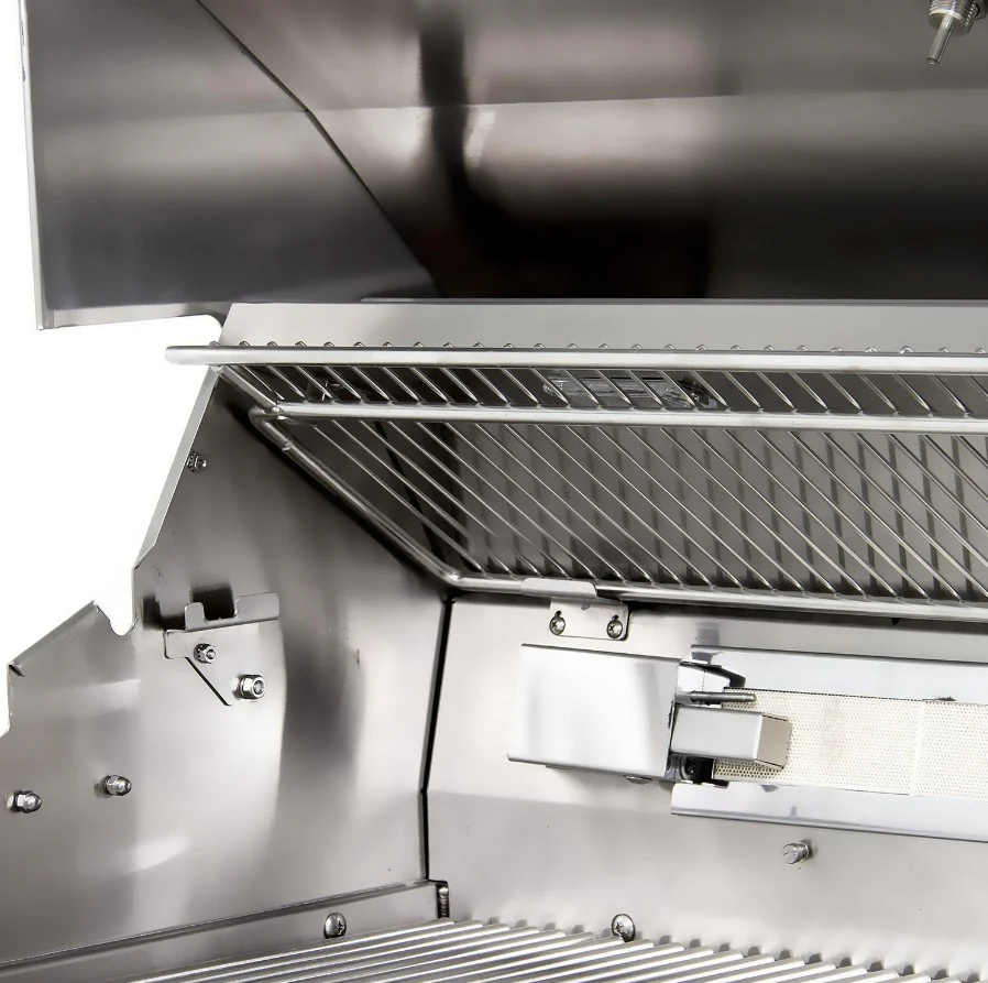 30" Professional Built-in Grill with 1 Trident Infrared Burner and 1 Ceramic Burner and Rotisserie (L30TR) - Image 8