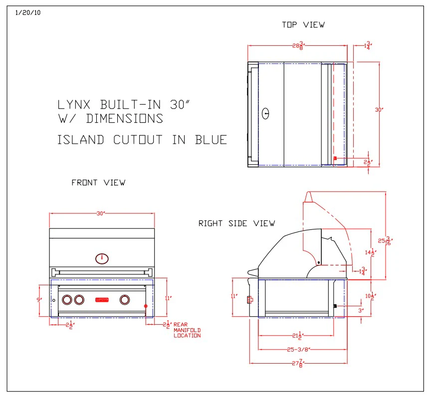 30" Professional Built-in Grill with All Ceramic Burners and Rotisserie (L30R-3) - Image 15