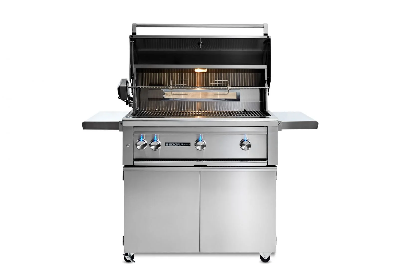 36" Freestanding Grill with 1 Prosear Infrared Burner and 2 Stainless Steel Burners and Rotisserie (L601PSFR) - Image 3