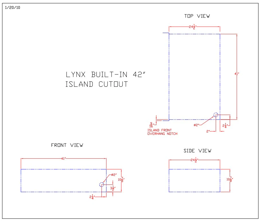 42" Professional Built-in Grill with All Ceramic Burners and Rotisserie (L42R-3) - Image 25