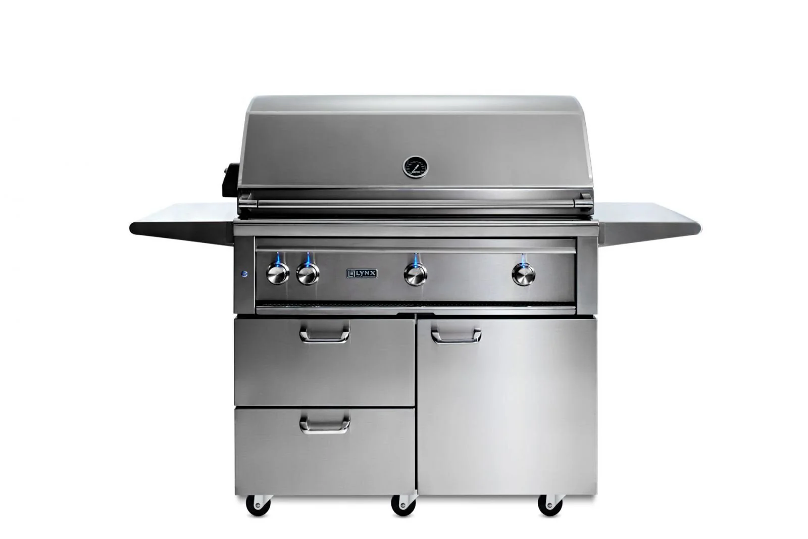 42" Professional Freestanding Grill with 1 Trident Infrared Burner and 2 Ceramic Burners and Rotisserie (L42TRF) - Image 3