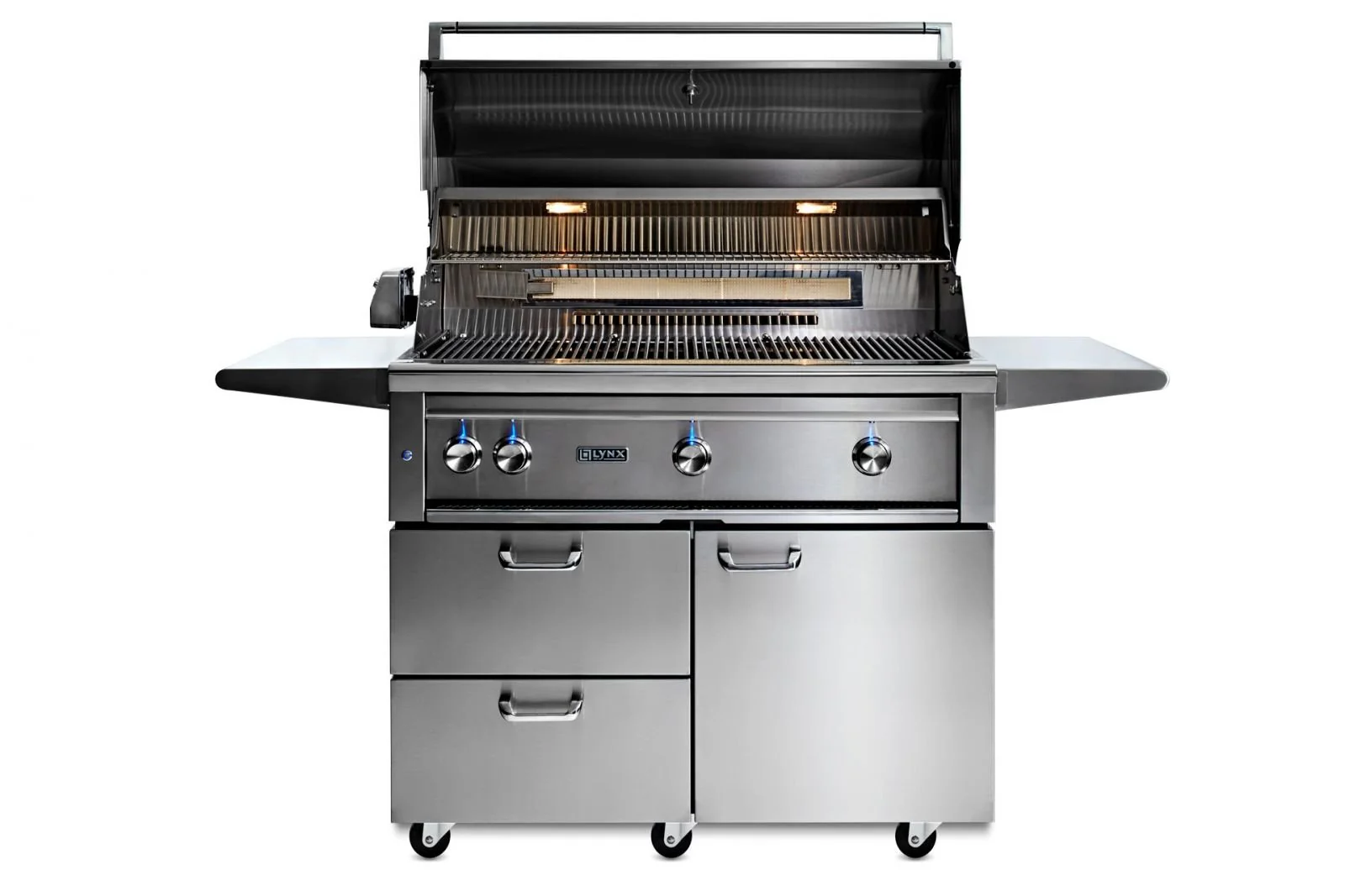 42" Professional Freestanding Grill with 1 Trident Infrared Burner and 2 Ceramic Burners and Rotisserie (L42TRF) - Image 4