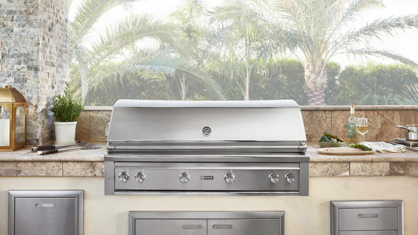 54" Professional Built-in Grill with 1 Trident Infrared Burner and 3 Ceramic Burners and Rotisserie (L54TR) - Image 17