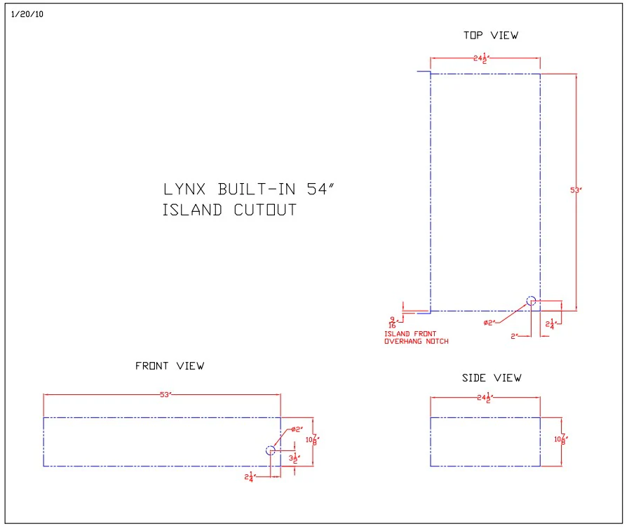 54" Professional Built-in Grill with 1 Trident Infrared Burner and 3 Ceramic Burners and Rotisserie (L54TR) - Image 19