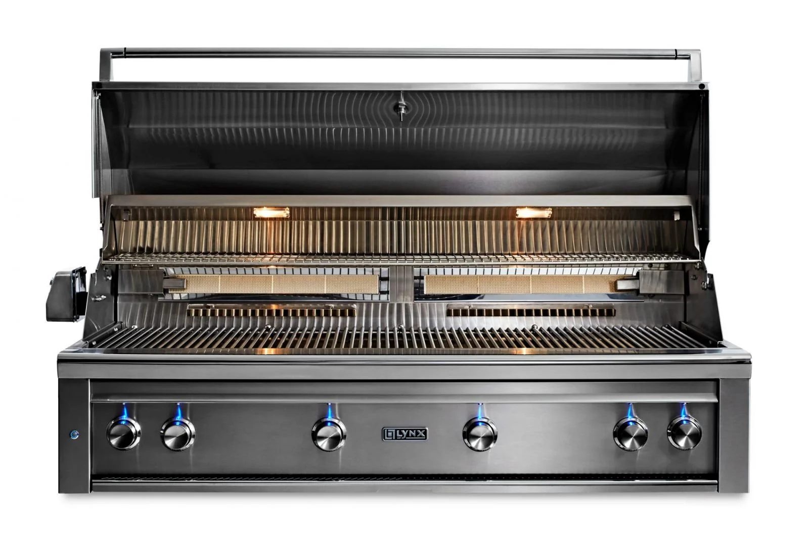 54" Professional Built-in Grill with 1 Trident Infrared Burner and 3 Ceramic Burners and Rotisserie (L54TR) - Image 3