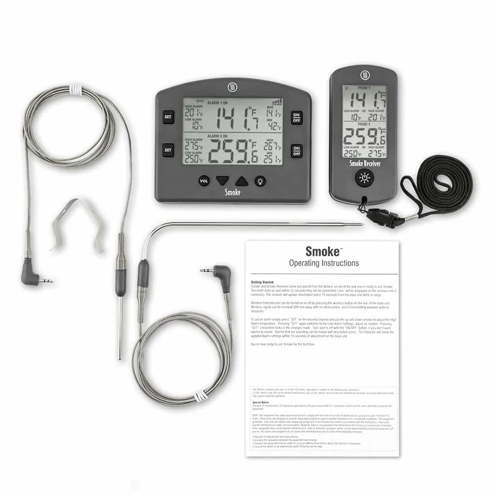 SMOKE 2-Channel Remote Thermometer - Charcoal Grey - Image 3